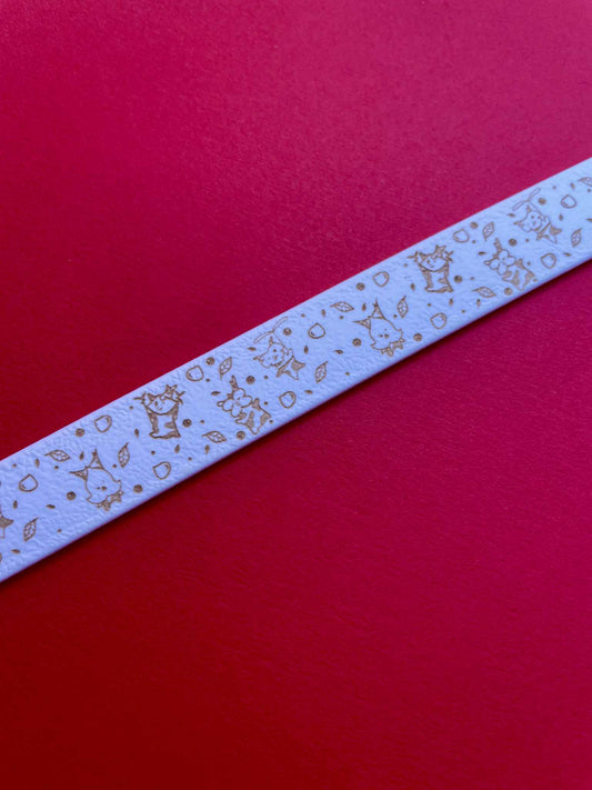 Collier biothane pour chien motif Nia haha !!