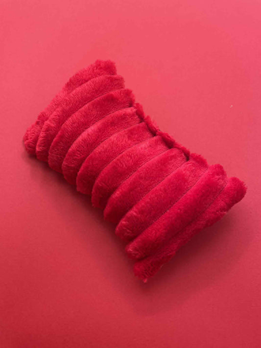 Jardin fleuri rouge Doudou tout doux jouet pour chat à la valérianne Ocaria et Compagnie