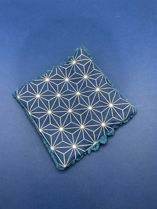 Carré Crispy jouet pour chat à la valérianne Origami Bleu