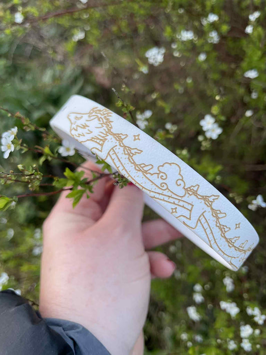 Collier biothane pour chien Dragon de la sagesse