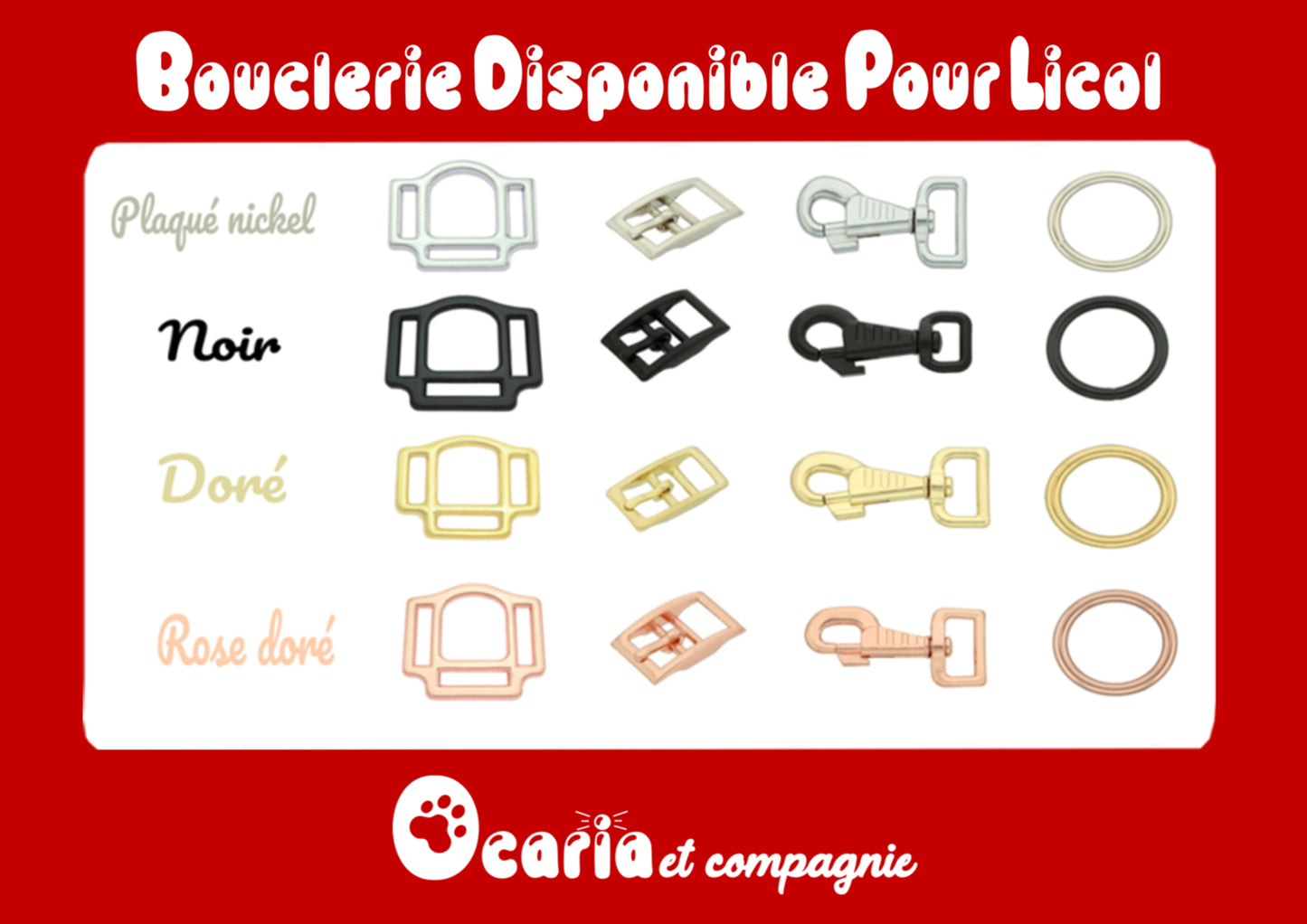 Licol pour cheval couleur uni avec nom de l'animal